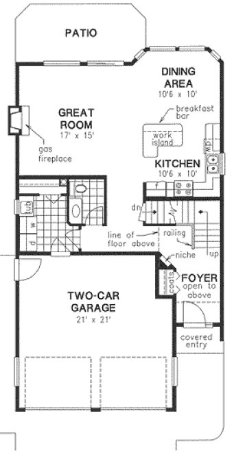 Main Floor Plan for House Plan #130324