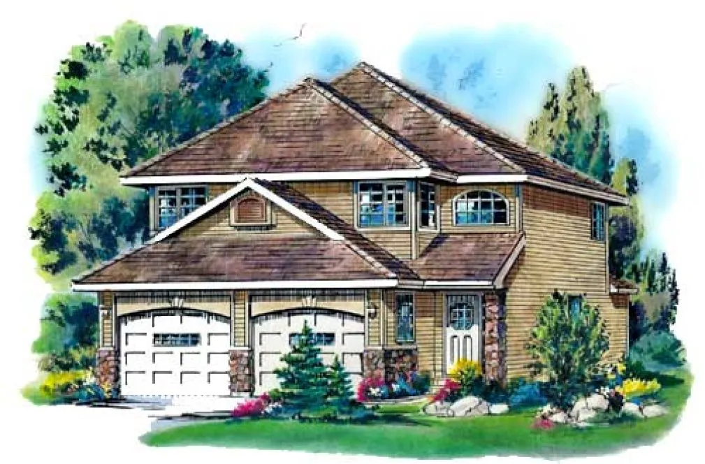 Full Rendering for House Plan #130324