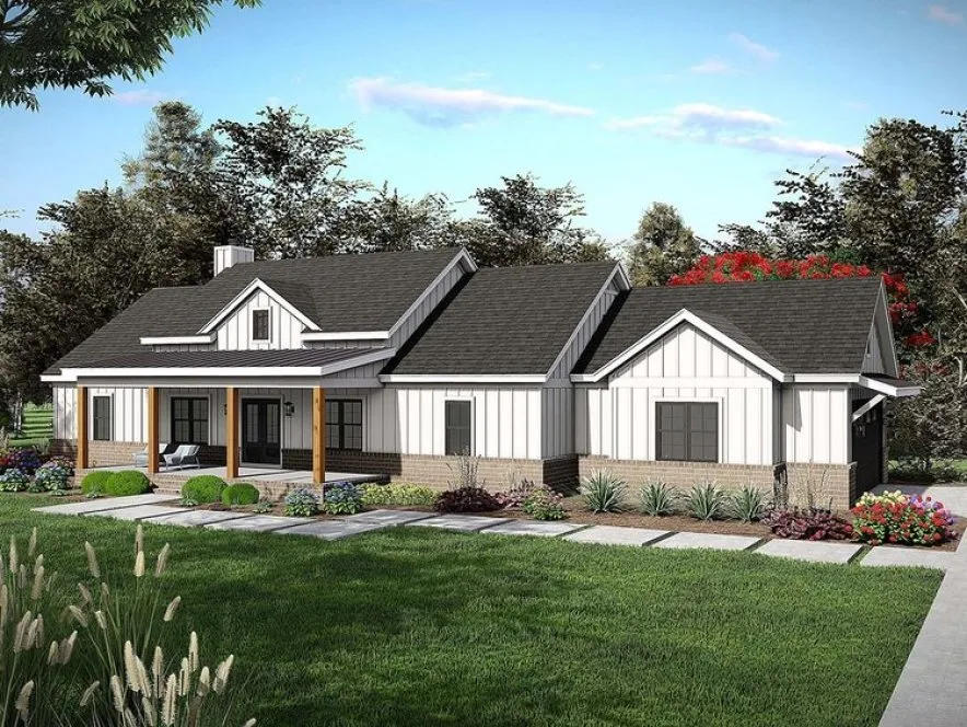 Full Rendering for House Plan #694891