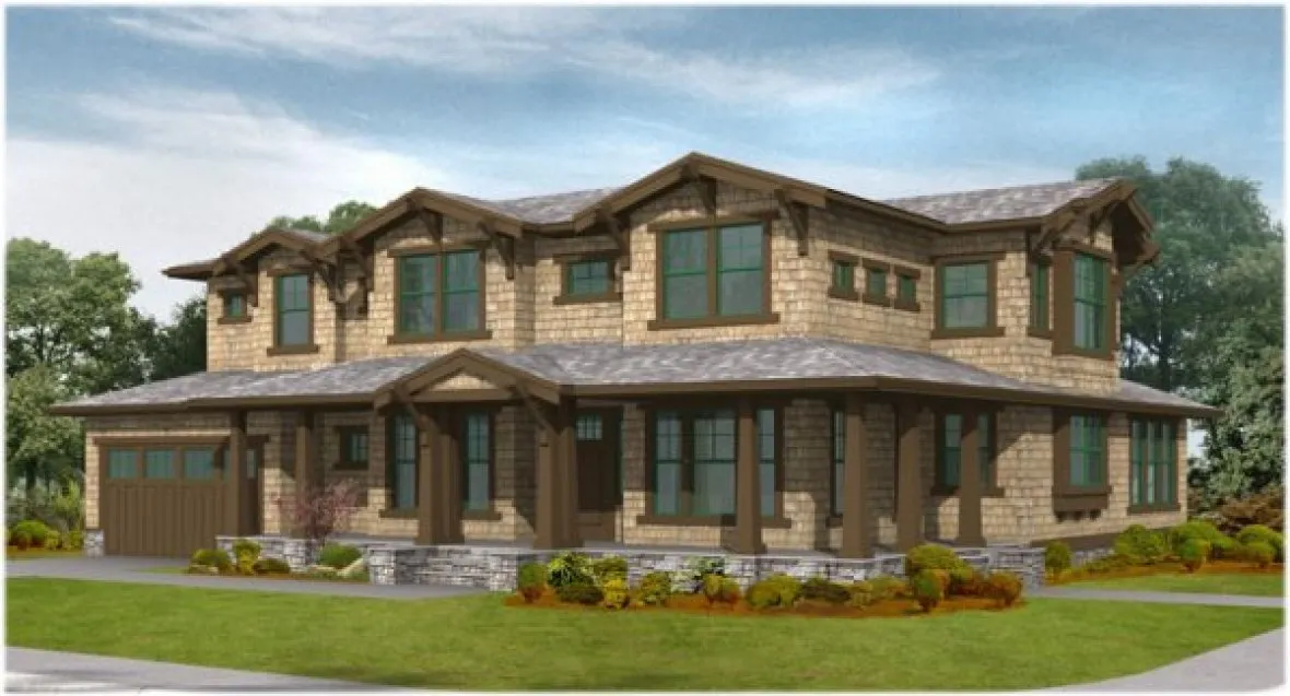 Full Rendering for House Plan #335133