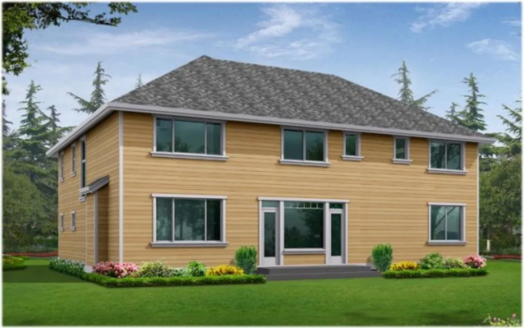 Rear Elevation for House Plan #335923