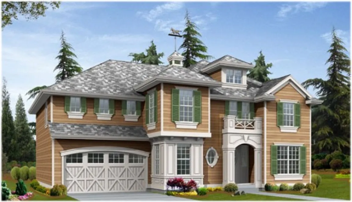 Full Rendering for House Plan #335923