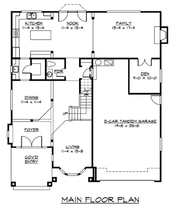 Main Floor Plan for House Plan #330503