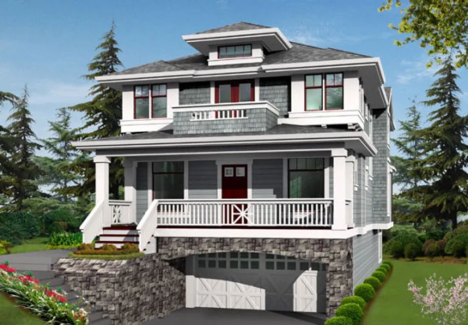 Full Rendering for House Plan #332505