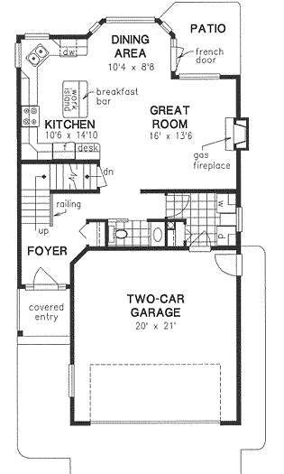 Main Floor Plan for House Plan #133524