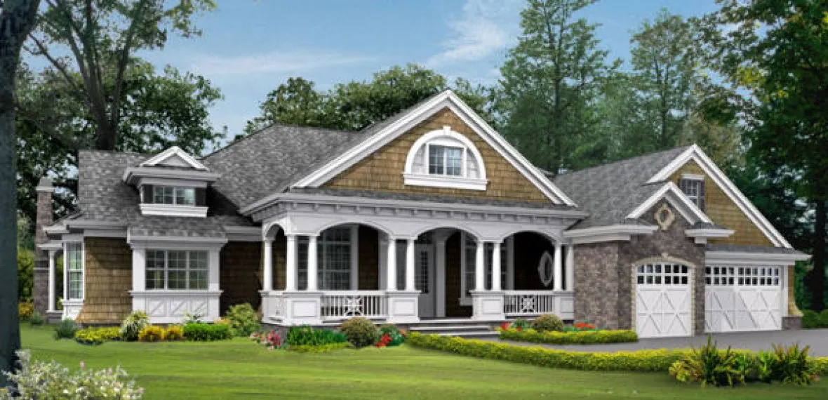 Full Rendering for House Plan #335914