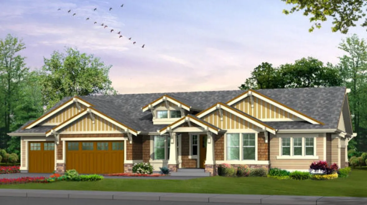 Full Rendering for House Plan #335452