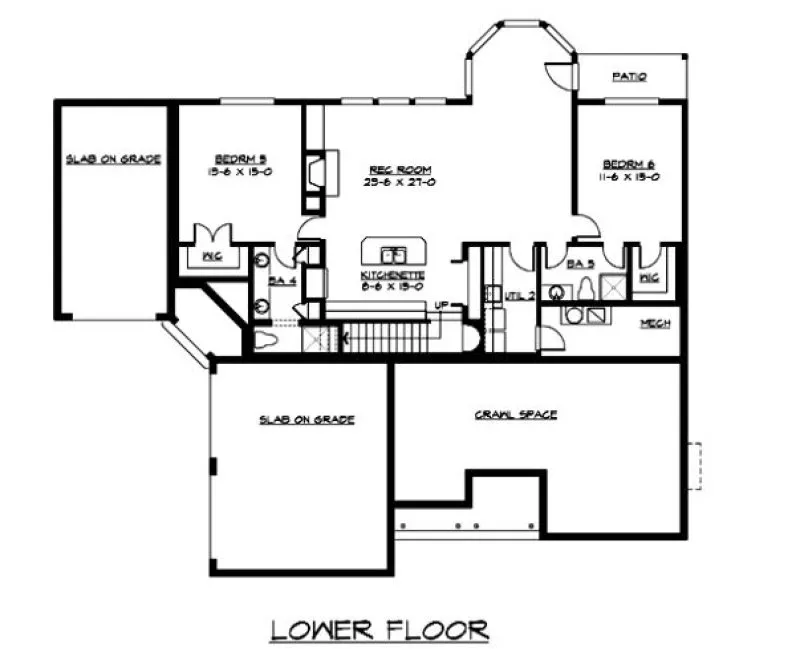 Basement Plan for House Plan #335264