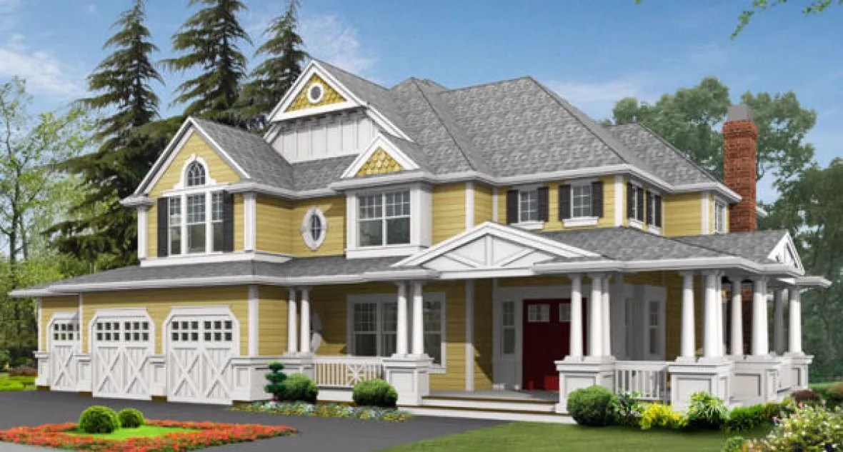 Full Rendering for House Plan #330344