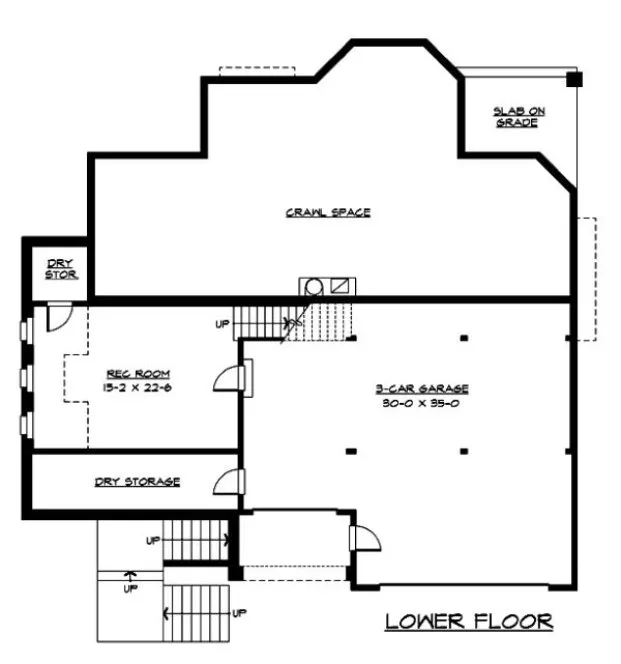 Basement Plan for House Plan #330214