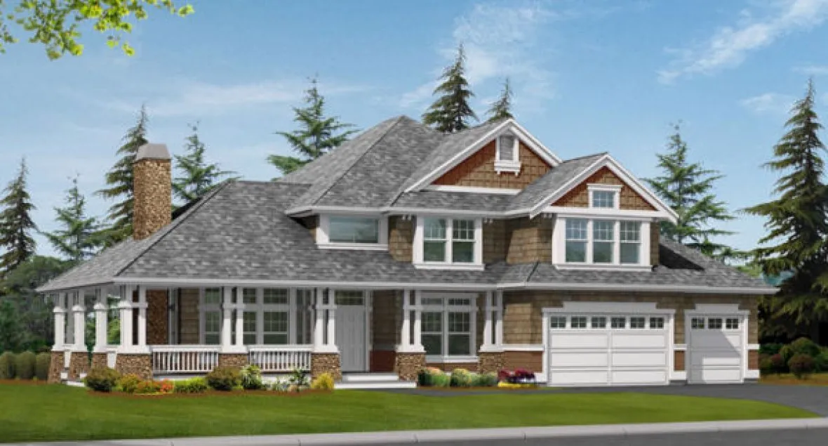 Full Rendering for House Plan #335173
