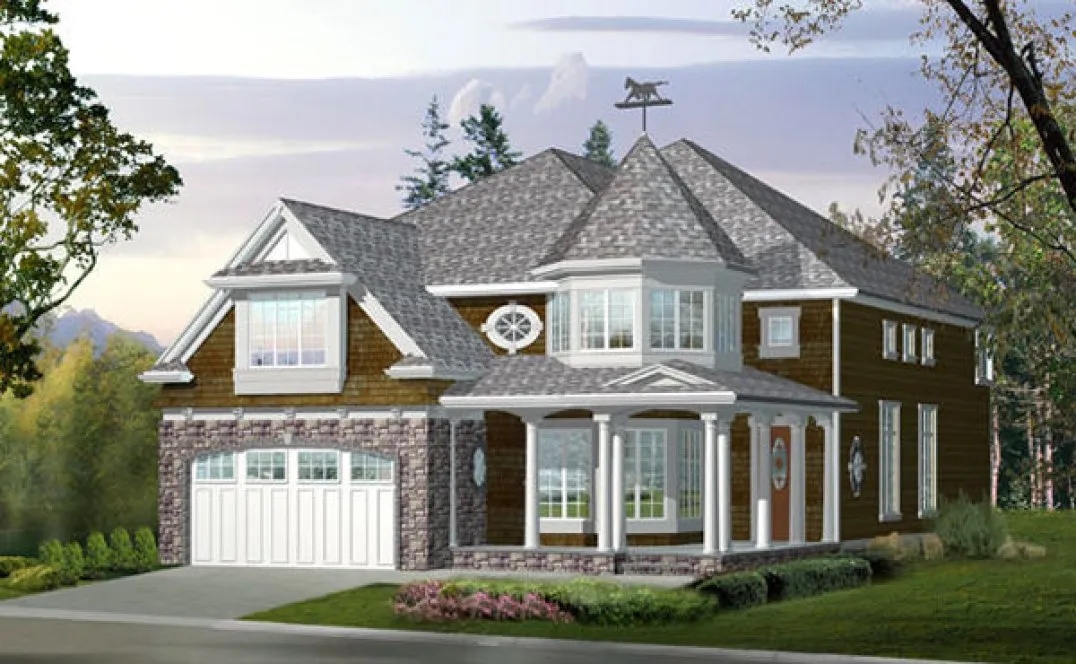 Full Rendering for House Plan #335143