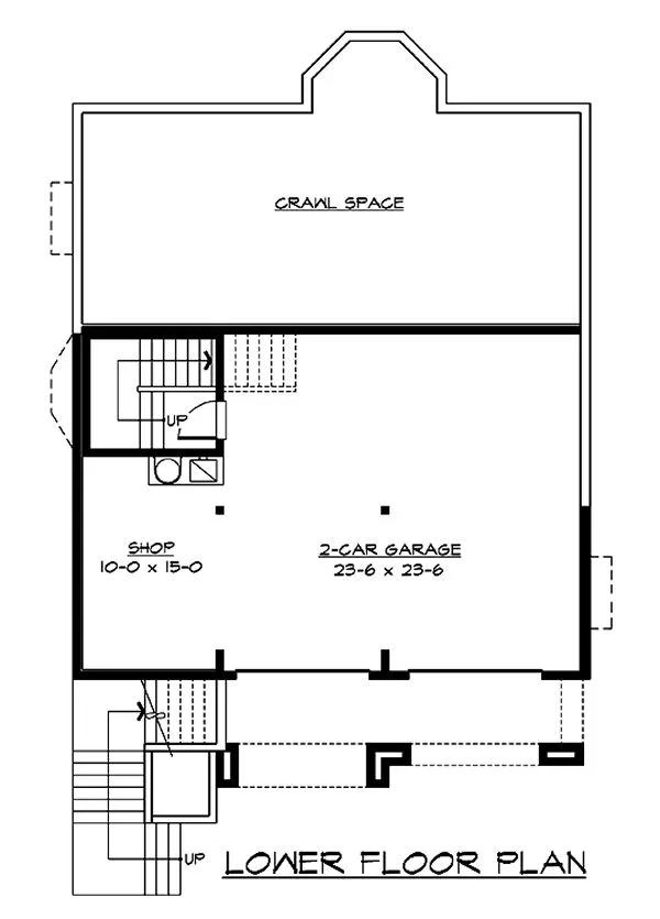 Basement Plan for House Plan #335992