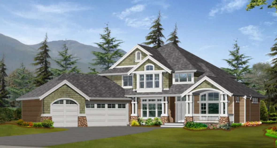 Full Rendering for House Plan #335292