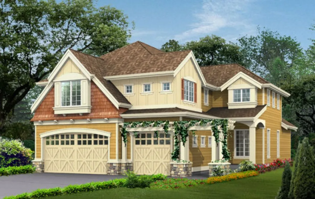 Full Rendering for House Plan #330872