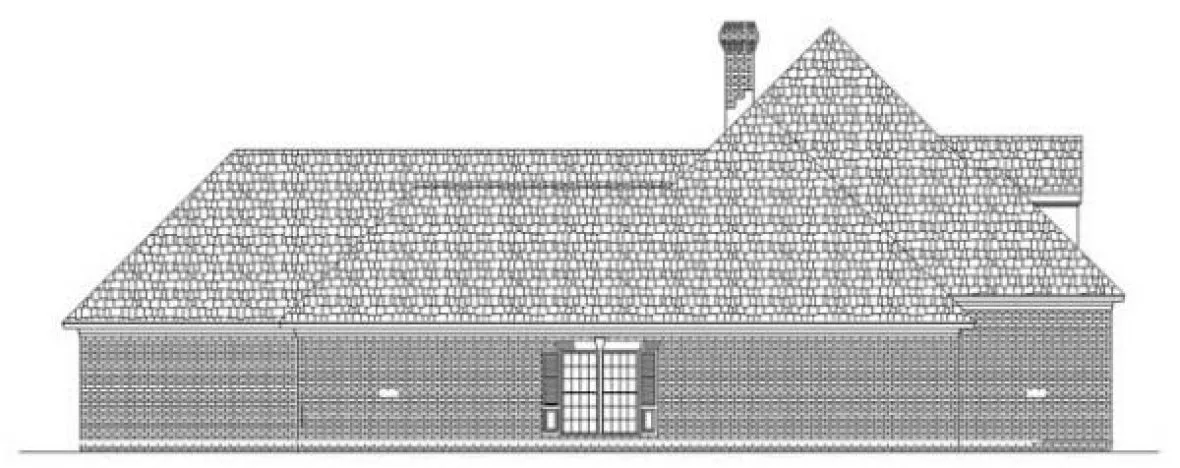 Left Elevation for House Plan #481162