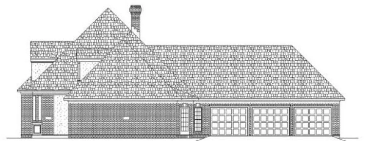 Right Elevation for House Plan #481162