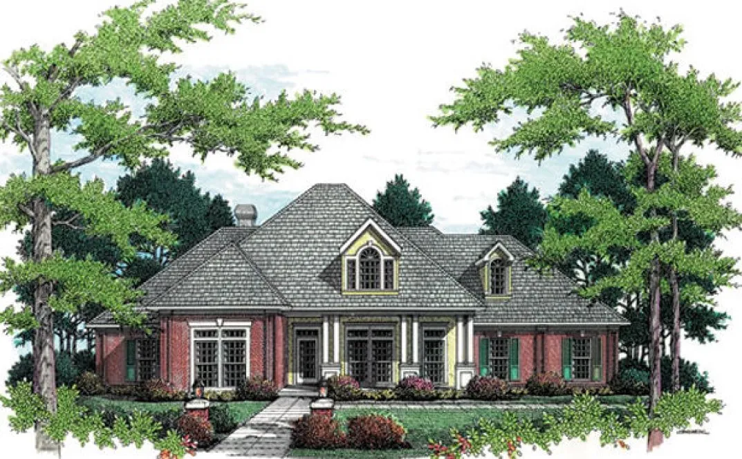 Full Rendering for House Plan #481162
