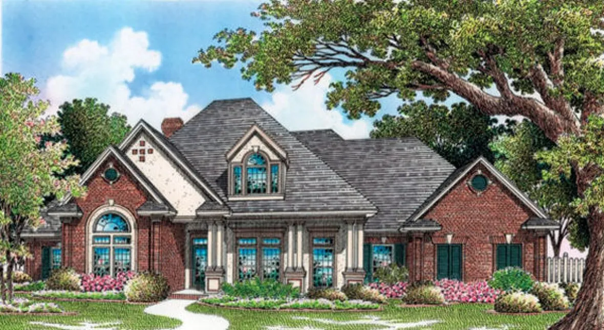 Full Rendering for House Plan #488072