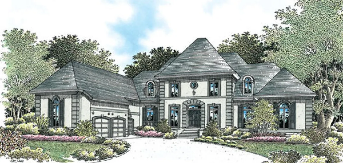 Full Rendering for House Plan #480044