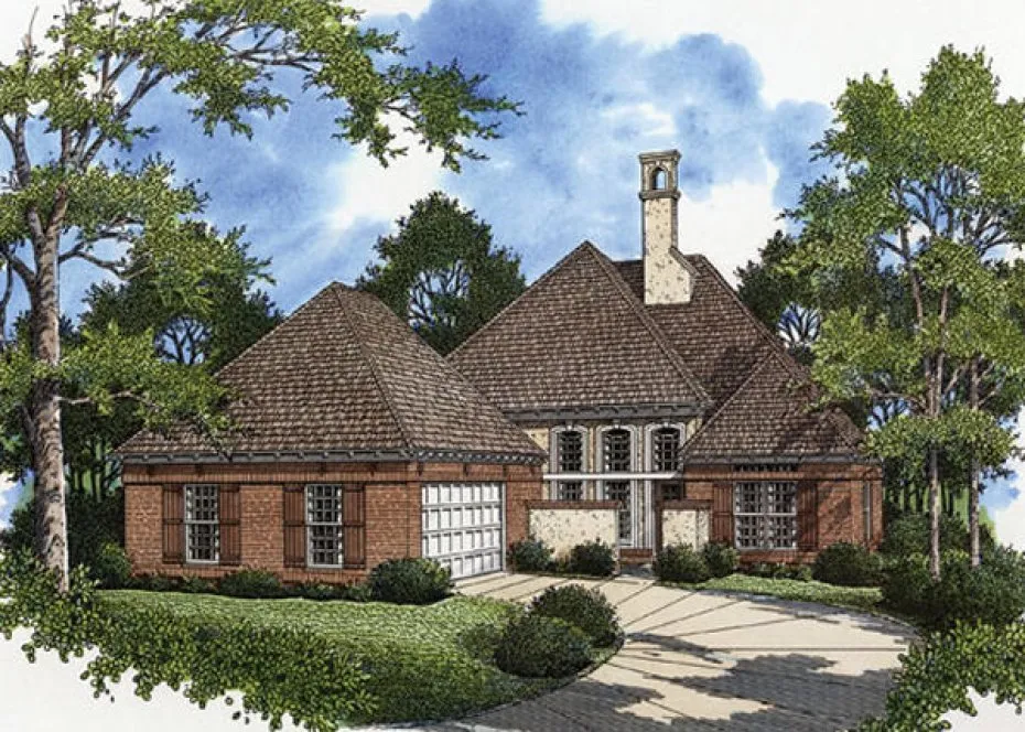 Full Rendering for House Plan #483132