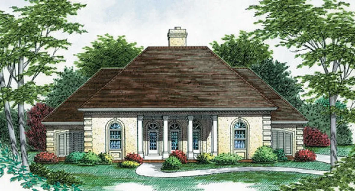 Full Rendering for House Plan #480102
