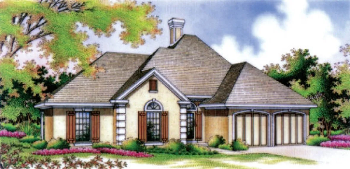 Full Rendering for House Plan #485341