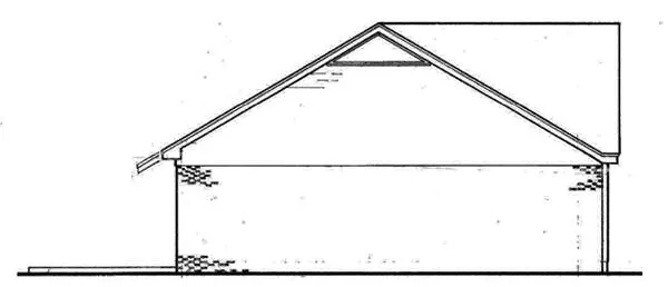 Left Elevation for House Plan #482090