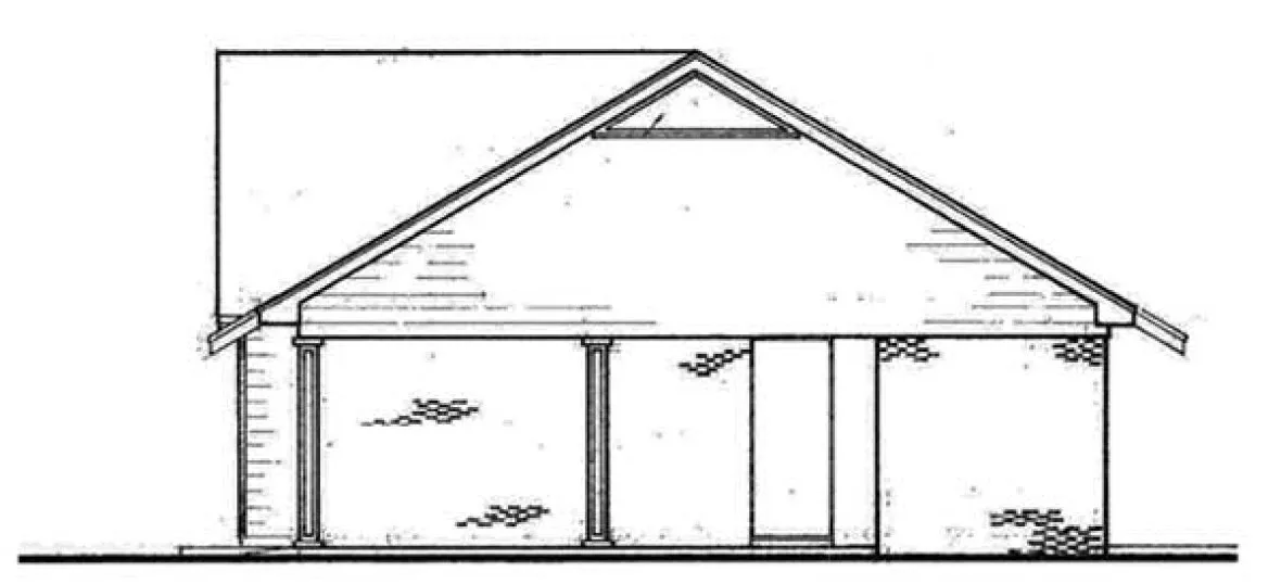 Right Elevation for House Plan #482090