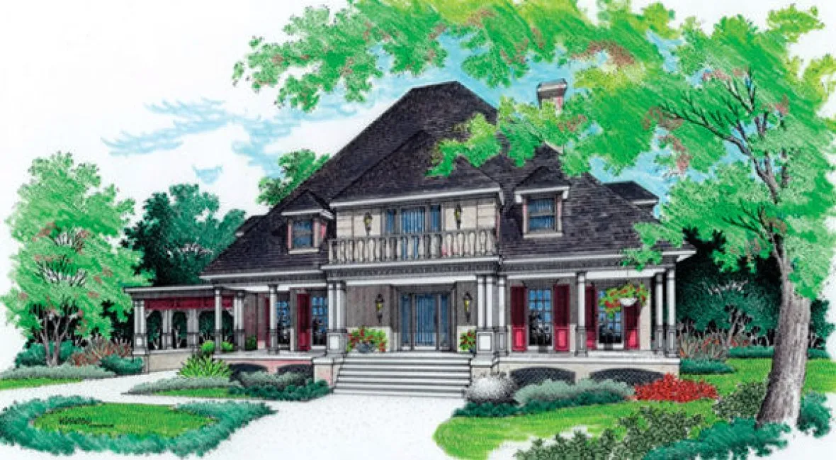 Full Rendering for House Plan #481023