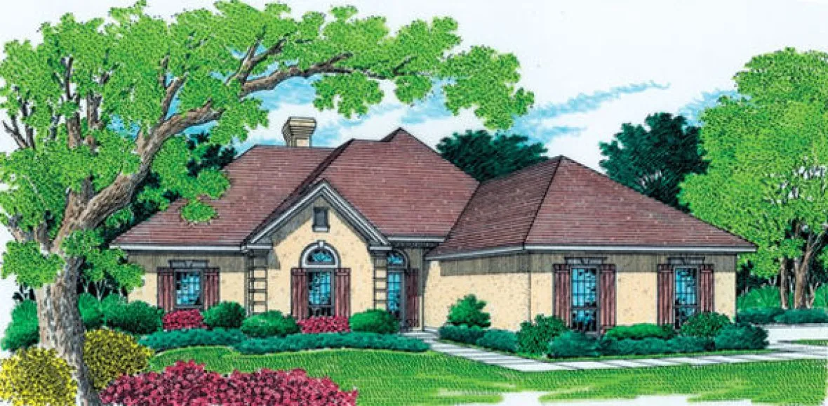 Full Rendering for House Plan #481122