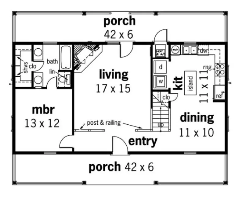 Main Floor Plan for House Plan #481241