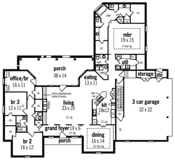 Main Floor Plan for House Plan #484092