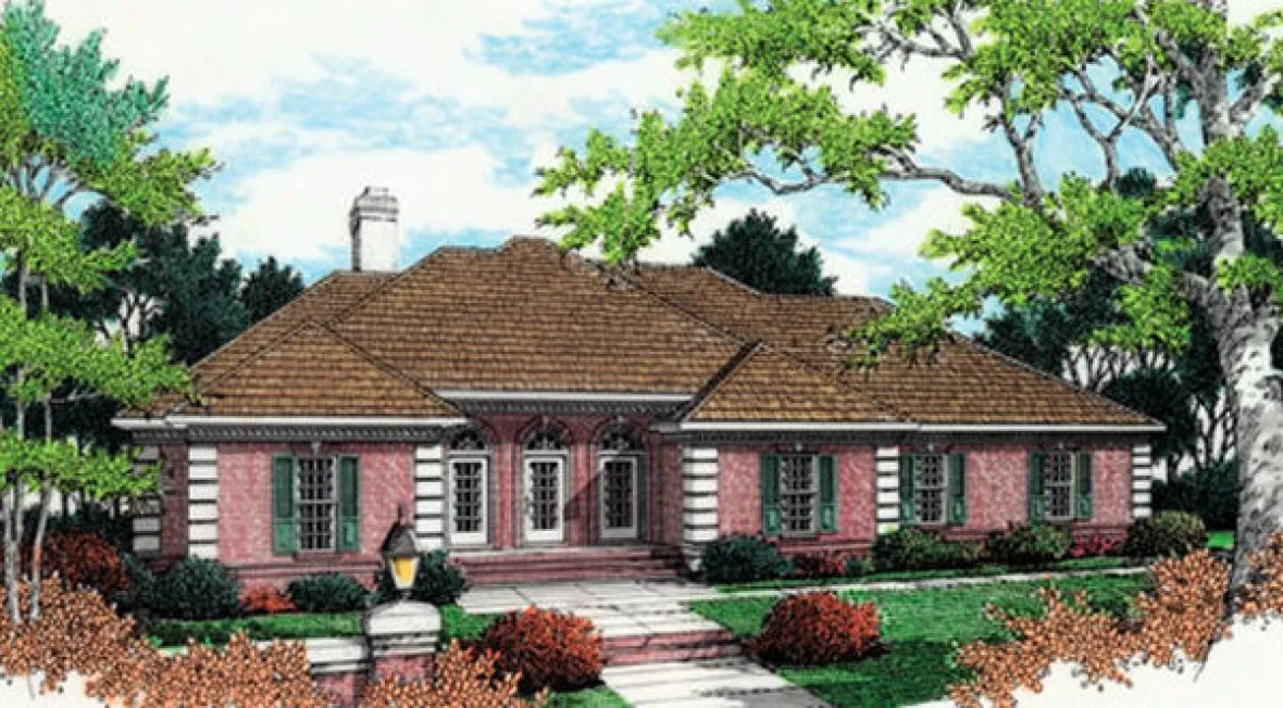Full Rendering for House Plan #484092