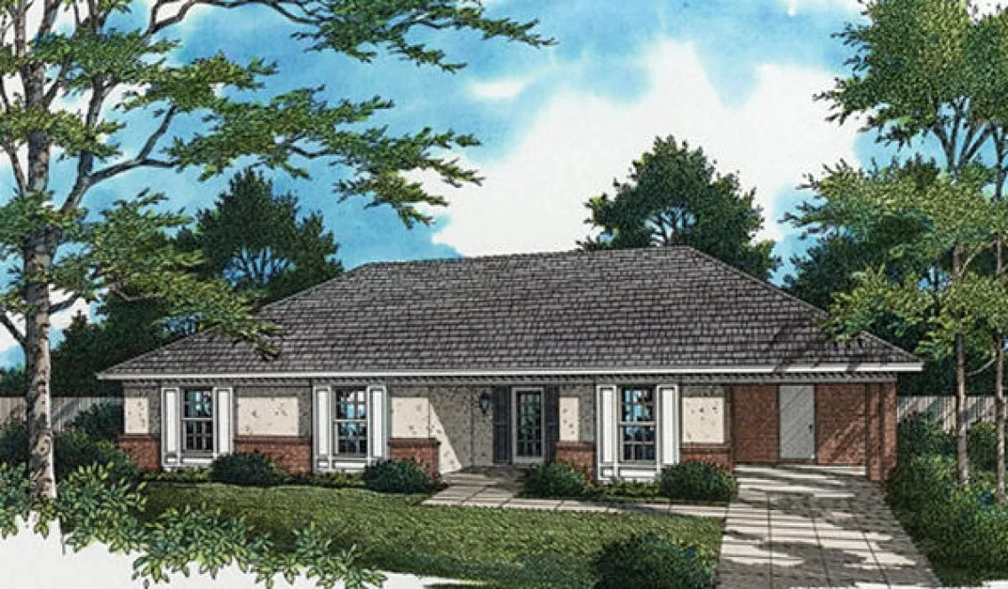 Full Rendering for House Plan #482021