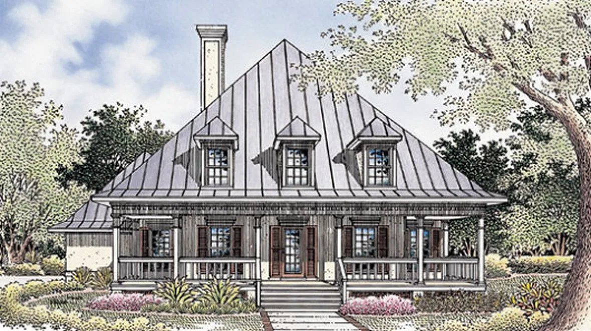 Full Rendering for House Plan #483191