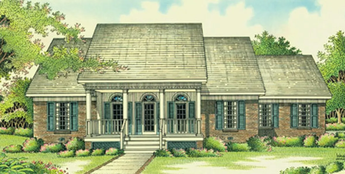 Full Rendering for House Plan #489091