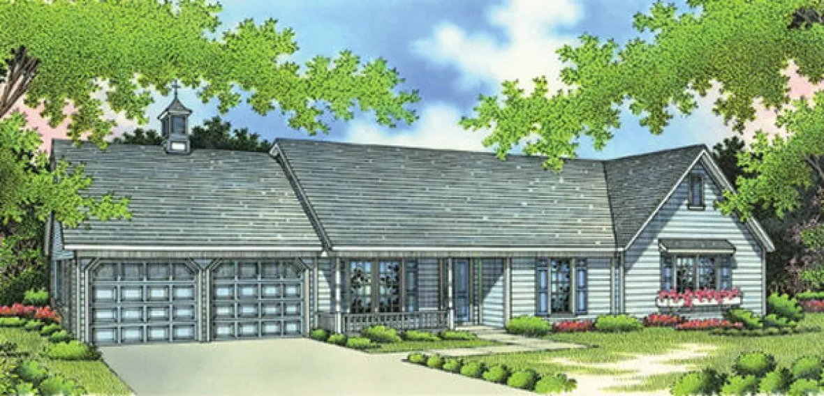 Full Rendering for House Plan #485181