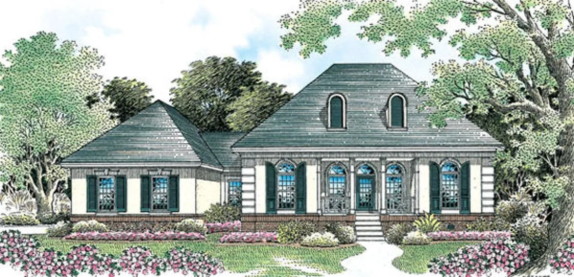 Full Rendering for House Plan #486141