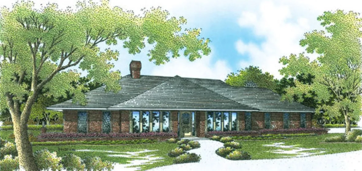 Full Rendering for House Plan #480002