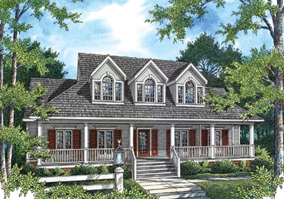 Full Rendering for House Plan #488052