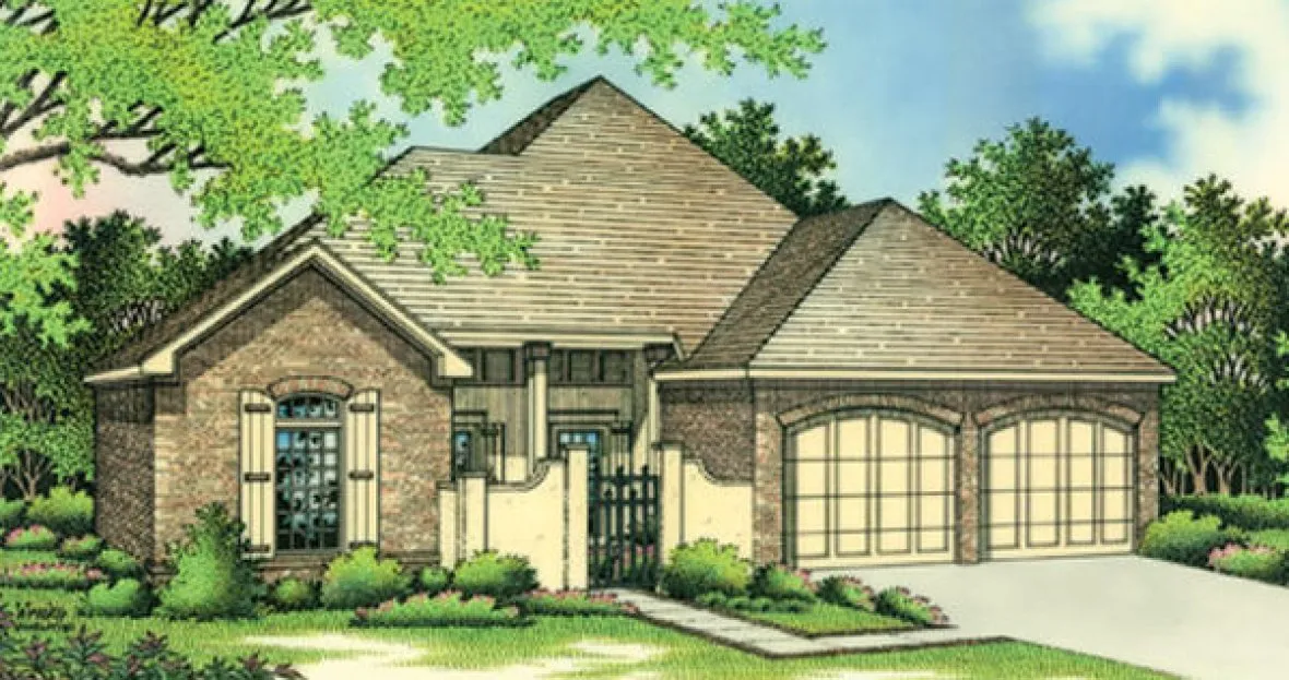 Full Rendering for House Plan #484281