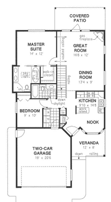 Main Floor Plan for House Plan #133544