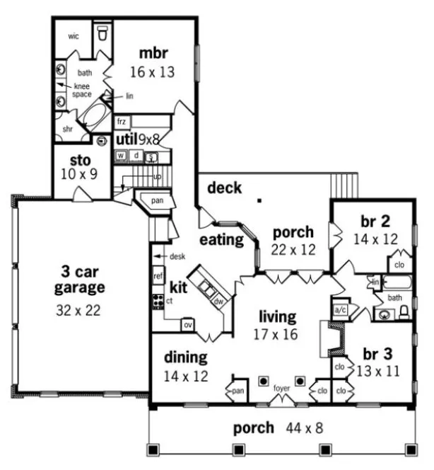 Main Floor Plan for House Plan #486191