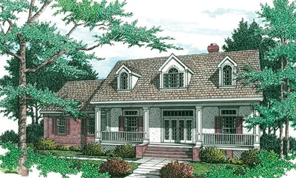 Full Rendering for House Plan #486191