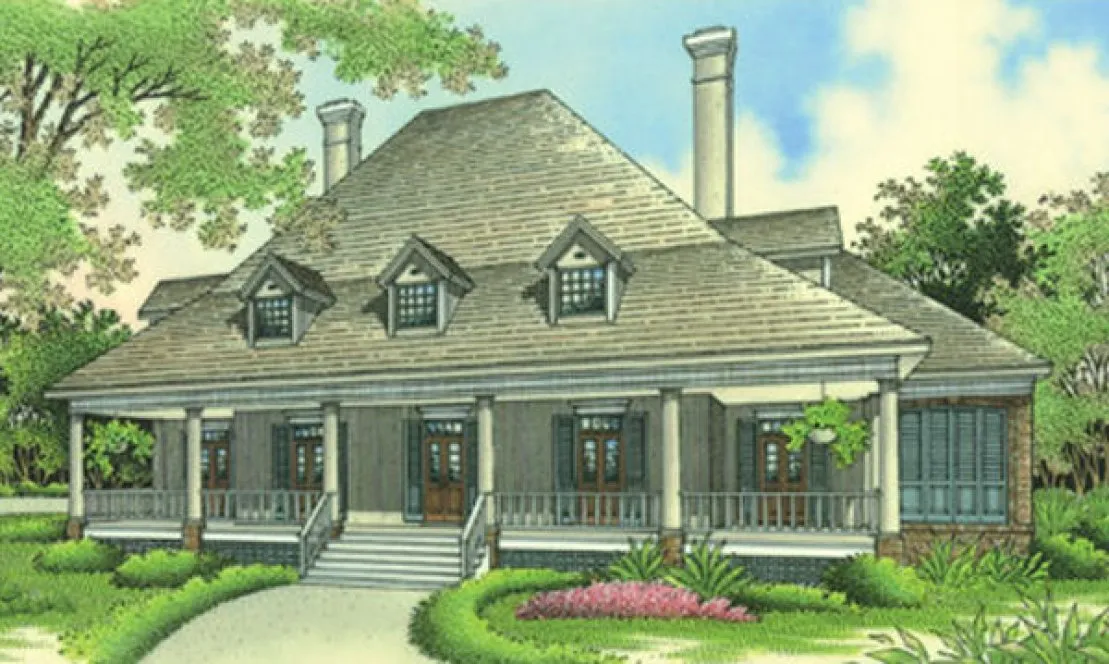 Full Rendering for House Plan #480043