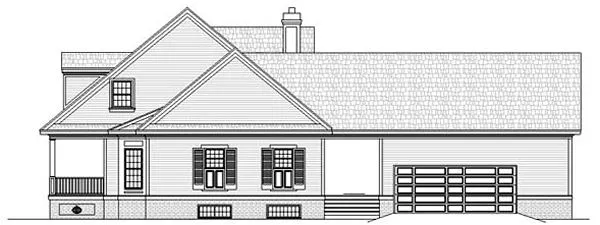 Right Elevation for House Plan #489052