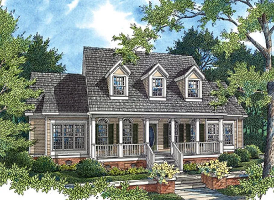 Full Rendering for House Plan #489052