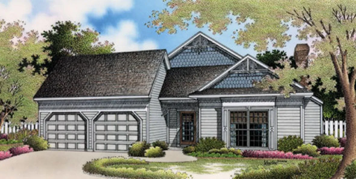 Full Rendering for House Plan #485071