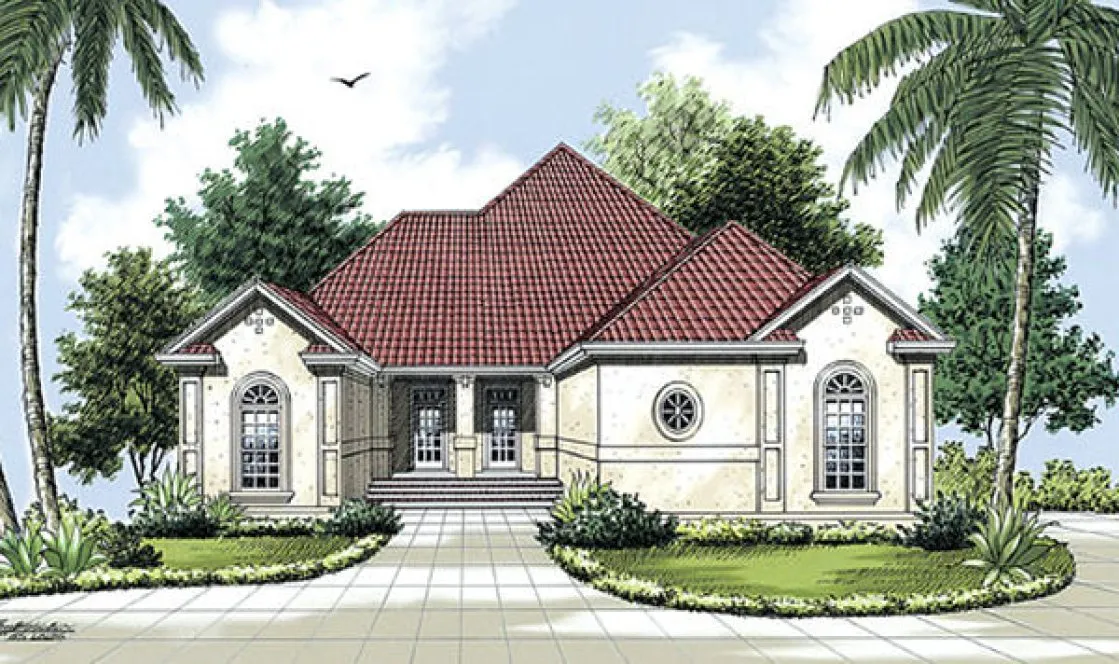 Full Rendering for House Plan #482112